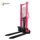 Hand Operated Manual Hydraulic Pallet Stacker Lift Height 3000mm
