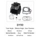 Dayang Motor Boron Cast Iron Cylinder Kit 90cc Displacement Motor Rebuild Kit