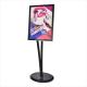 Vertical 1290x460mm Poster Display Stand Black V Stand Steel Plate