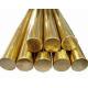 Flat Round Solid Brass Bar / Copper Round Rod Polish Surface Finish Optional Shape