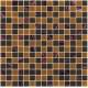 Sanding brown 20mm glass mosaic blend pattern for boarder decoration