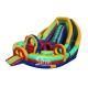 Outdoor Commercial Grade Kids Big Inflatable Obstacle With Double Slide Fit For Inflatable Rental