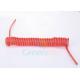 5mm Safety Tool Custom Coiled Lanyard Without Hardware Red Plastic Rope