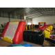 Funny Football Yard Inflatables , Blow Up Soccer Field 12 X 6m Fire Resistance