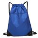 Eco Friendly Outdoor Waterproof Bag / Drawstring Backpack With Front Zipper Pocket