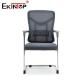 Gray Mesh Office Chair With Armrests And Metal Frame Modern Style