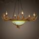 Real elk antler chandelier for indoor home lighting Fixtures (WH-AC-24)