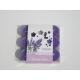 9pk  purple lavender fragrance tealight candle  with printed wrapping  label packed into clear box