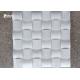 Yugoslavia White Marble Mosaic Tile For Wall / Floor Decoration 36 Pcs Sheet