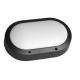 Oval Outdoor LED Bulkhead Black And White 15W 80lm/w CE/RoHS Approved