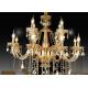 6 Bulbs 850*700mm K9 Stainless Steel 220V Hanging Candle Chandelier