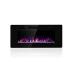 Area Heated 60 inch Electric Fire Place 3D Realistic LED Flame 9 Flame Colors Wall Insert