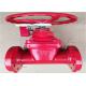 Flange End Gate Fire Protection Valves Anticorrosive Leakproof 1.6 Mpa