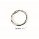 Silver Nickel Finish 19mm(3/4) Metal Loose Leaf Ring Book Binding Ring Hinged Snap Ring