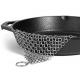 8  X 6  SS 316 Metal Mesh Curtains Chainmail Scrubber For Cleaning Cast Iron Pan