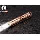 Copper Cree LED Flashlight AAA Battery Powered EDC Mini Keychain Size