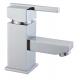 Low Pressure Deck Mounted Basin Brass Tap Faucet Square With Single Hole