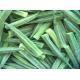 High Grade IQF Frozen Food , Whole / Cut Shape Individually Quick Frozen Okra