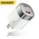 A+C Dual Port LED Digital Display GaN Wall Charger US Standard 33W