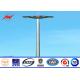 Custom 40m Polygonal Stadium Football High Mast Lighting Pole For Football Stadium with 60 Lights