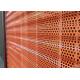 11 Meter Windbreak Steel Mesh Red Galvanized Sheet Windproof Dust Fence