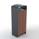 Rectangle 250mm Width 30L Outdoor Wooden Trash Can
