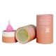 Menstrual Cup Paper Tube Packaging With Window Recyclable Tube for Personal Care