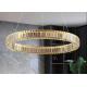 Crystal Chandelier Round Led Hotel Room Lighting Gold stainless steel Lamp