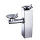 Double Basin Outside Drinking Fountain Round For Hot And Cold Water