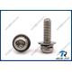 304/316/A2/A4 Stainless Torx Pan Head SEMS Screw with Spring & Flat Lock Washer