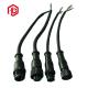 UL Approved ip68 M16 2 3 4 5 pin Nylon Metal Nut Male and Female Connector Cable