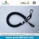 Elastic Spiral Construction Field Stopdrop Tooling Coil Lanyard Cable w/ Press-in Hook