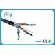 Waterproof Shielded Cat6a Lan Cable For Outdoor Ethernet 4 Pairs OFC 24 AWG