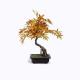 Red Maple Bonsai Tree Hand Crafted Silk High End Botanical Components