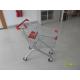 Zinc Plating 60L Supermarket Shopping Carts With Clear Powder Coating
