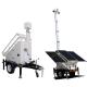 Durable Solar Camera Trailer Mobile Solar Security Trailer With 3*400W Solar