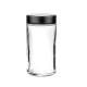 Transparent White Glass Cosmetic Jars Flower 6 Oz Glass Jars With Lids Smooth Round