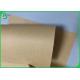 FSC Wood Pulp Kraft Paper Roll 120GSM Liner Paper 787mm 889mm