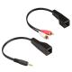RCA Audio Signal 3.5 MM Stereo Cable Red White Color Fit Cat5 Cat6 Cat7 Cat8