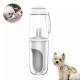 Wholesale Durable Fashion 2 In 1 Pet Dog Water Bottle Portable Pet Outdoor Water Bottle For Large Small Dog