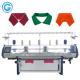 Double Carriage 14G Full Jacquard Polo Collar Knitting Machine Single System