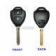 black toyota replacement auto keys with high impact resistance