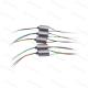 0-100RPM Capsule Slip Rings Miniature 4 Circuits 1A With Stainless Steel Housing Material