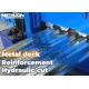 High Precision Chain Drive Floor Deck Roll Forming Machine For Ribbed Floor Deck Panel