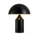 Contemporary Nightstand Table Lamps Oluce Atollo Black Brass For Entryway