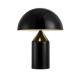 Contemporary Nightstand Table Lamps Oluce Atollo Black Brass For Entryway