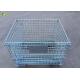 Galvanized Steel Transport Collapsible Cage Storage Shelves Wire Mesh Crate