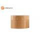Bamboo Cream Jar With PET Inner Bottle , Custom Makeup Containers 20g  30g 50g 100g