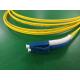 High Density Cabling Fiber Optical Patch Cord Mini Short Boot LC To Angled Boot LC 9/125um
