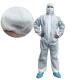 50gsm White Type 5 6 Disposable Coveralls SMS Overall Radioactive Particles Resistant